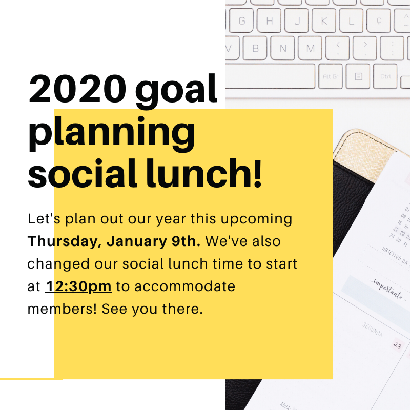 2020 Goal Planning Social Lunch